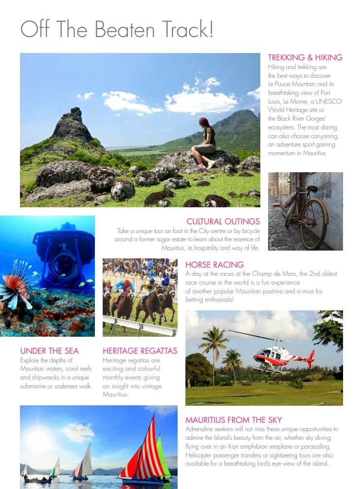 Broschüre Mauritius 365 und Off the Beaten Track