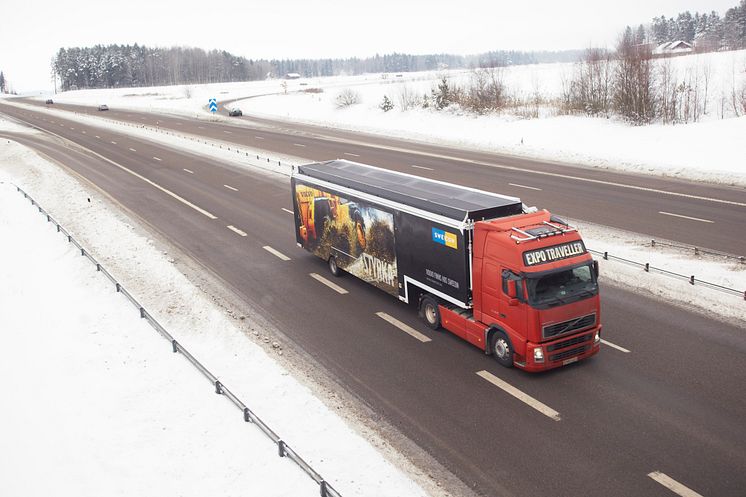Swecons utställningstrailer - en rullande mötesplats