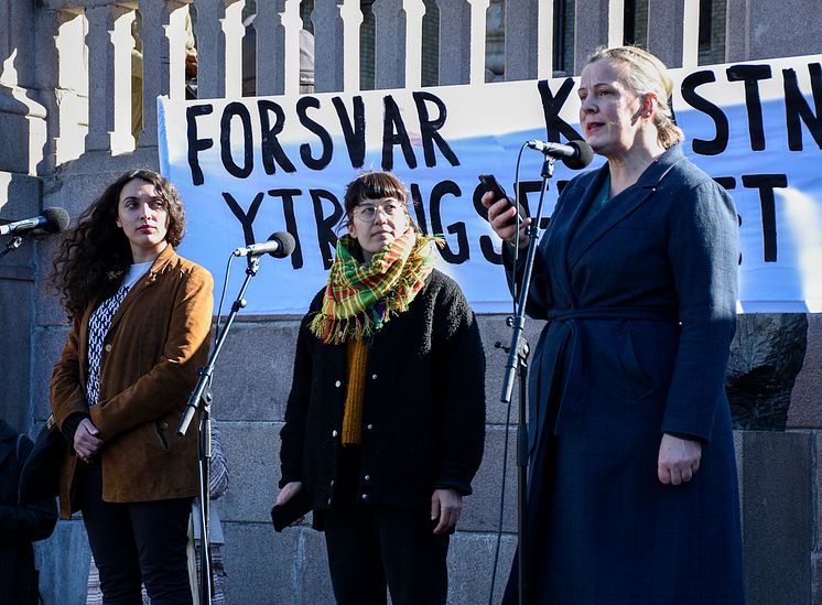 Forsvar kunstnerisk ytringsfrihet – solidaritet med kunstnerne