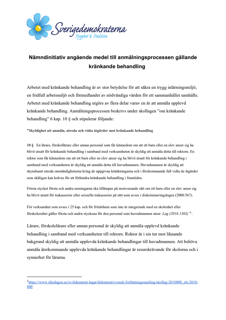 Arbetstid avsatt på anmälningar i skolan ska kompenseras