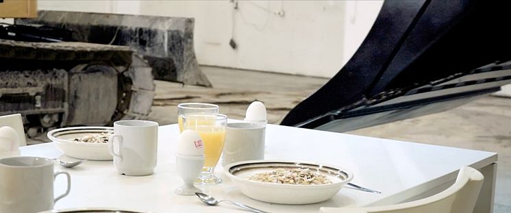 Äggtricket Pon 2017, frukostbordet dukat