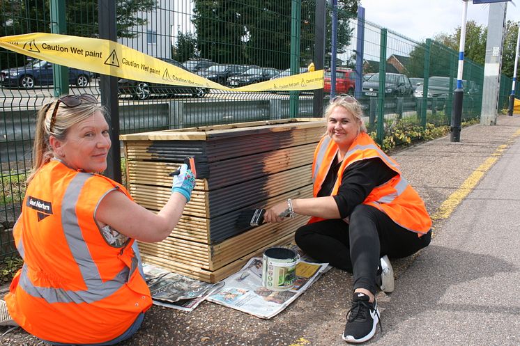 Royston station gardening