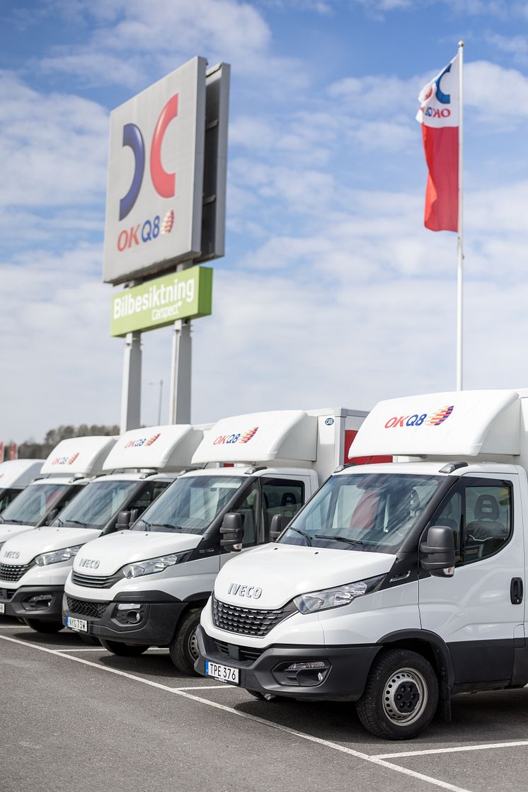 Över 200 nya IVECO-transportbilar levereras till OKQ8