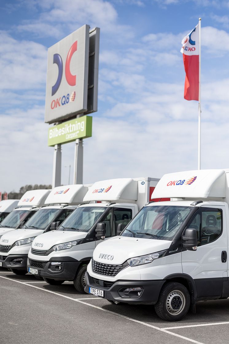 Över 200 nya IVECO-bilar levereras till OKQ8