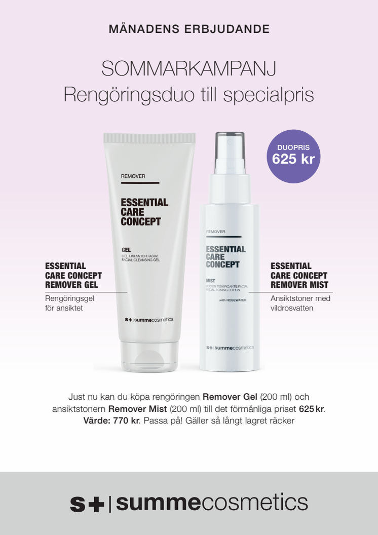 A4 Summecosmetics erbjudande Rengöringsduo