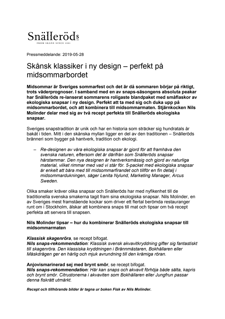 Skånsk klassiker i ny design – perfekt på midsommarbordet