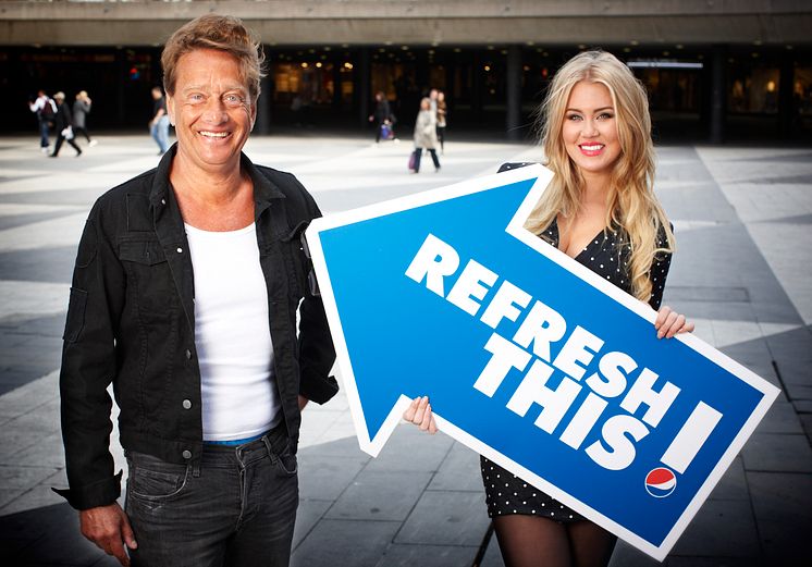 Björn Ranelid och Isabella Löwengrip i Pepsi Refresh-jury