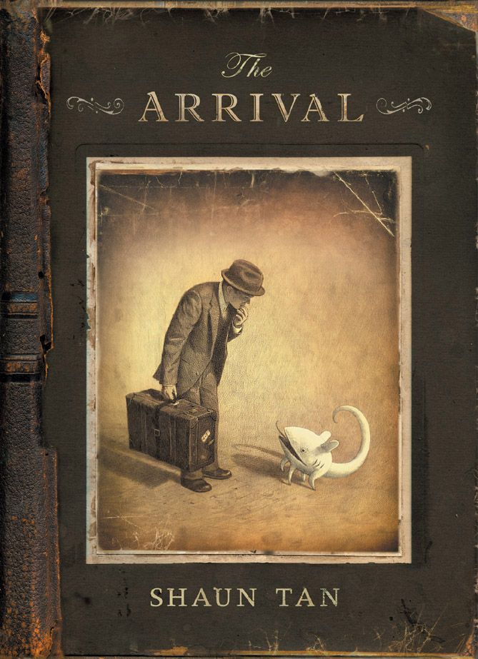 Cover from Shaun Tan's The arrival