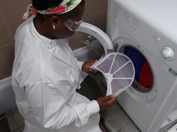 Lint filter inspection from tumble dryer studies