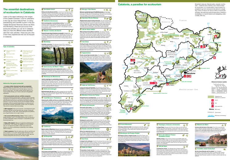New map - Catalonia Ecotourism
