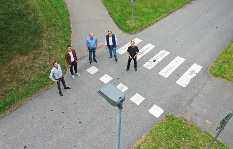 Testprojektet för de smarta lyktstolparna utförs i den smarta byn Veberöd i Skåne