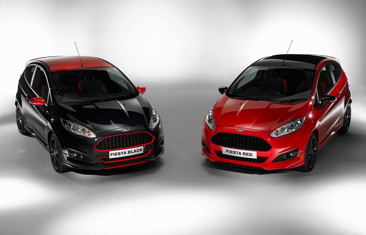 Ford Fiesta Red ja Black Edition -mallit