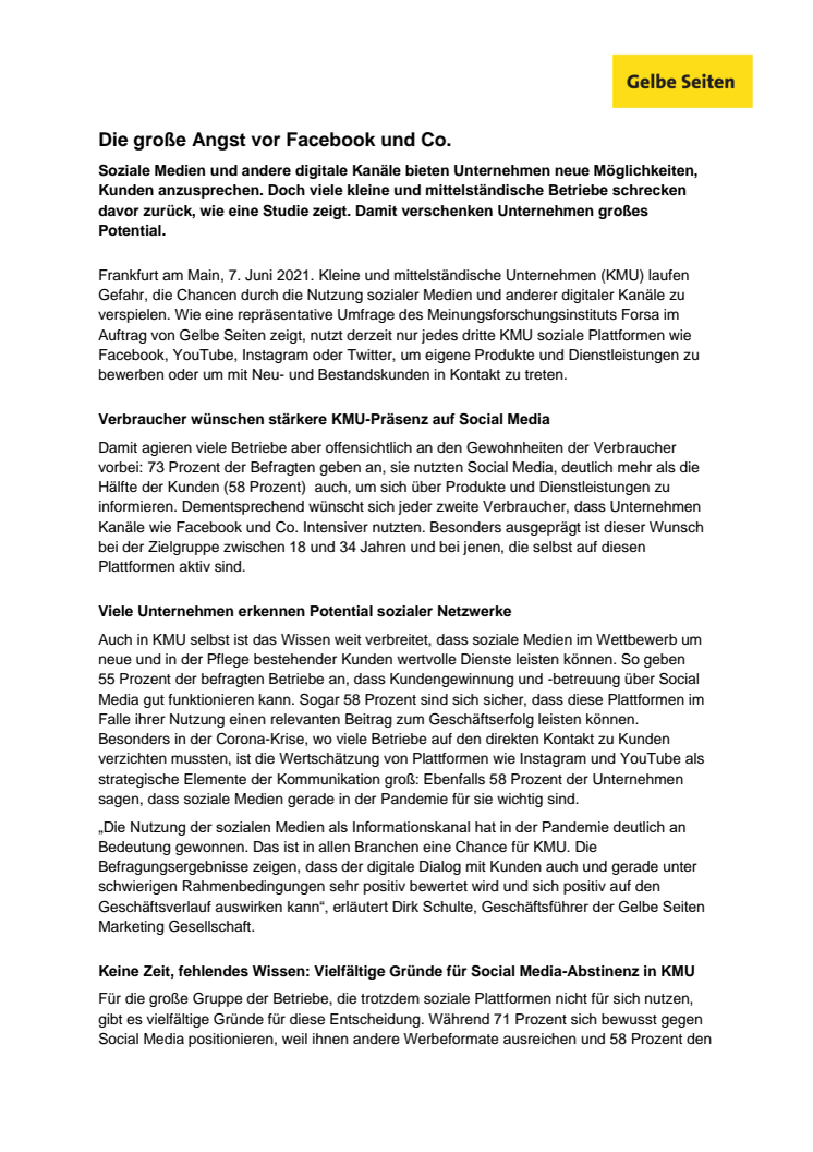 Die große Angst vor Facebook und Co.