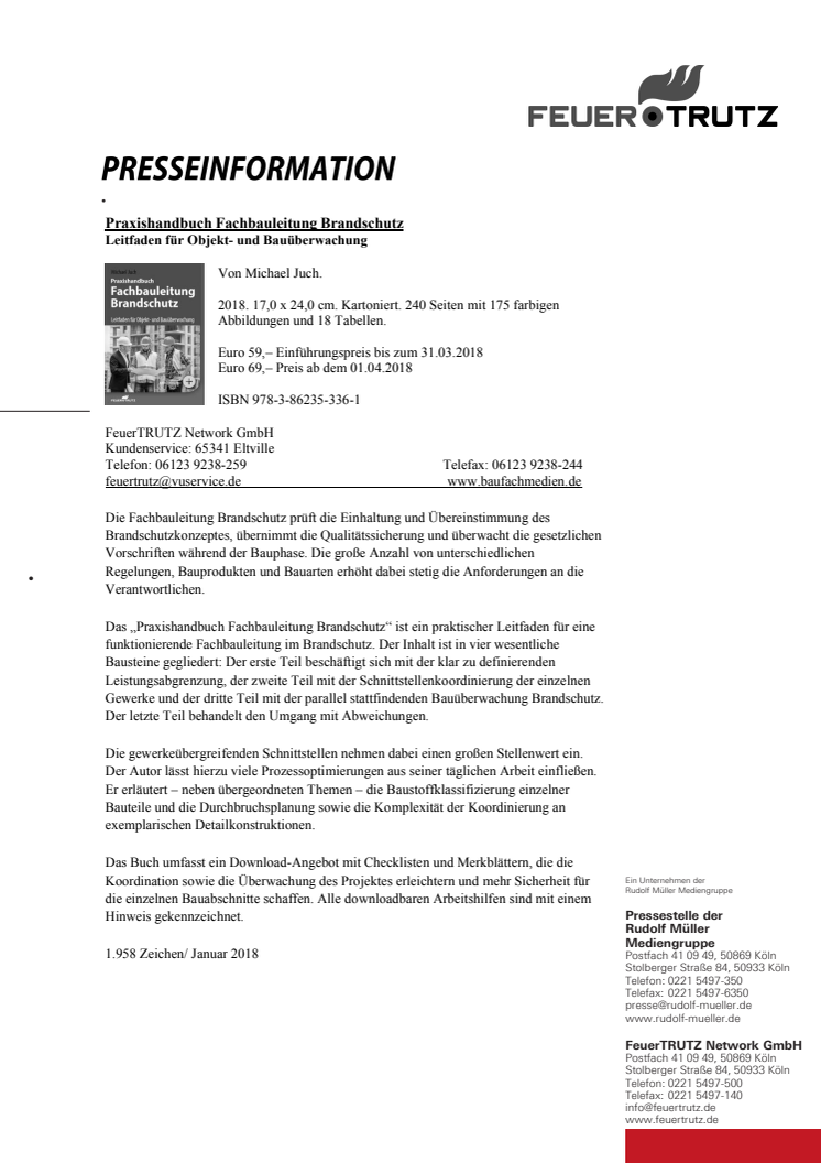 Praxishandbuch Fachbauleitung Brandschutz