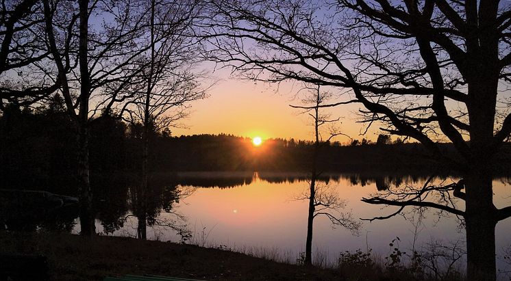 Ålstadnäset, solnedgång