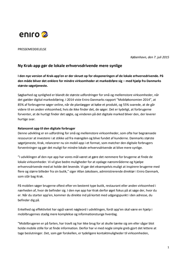 Ny Krak-app gør de lokale erhvervsdrivende mere synlige