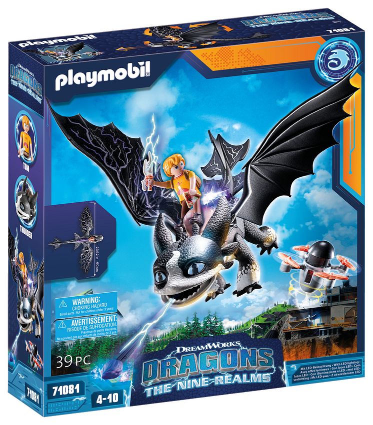 Dragons The Nine Realms - Thunder & Tom (71081) von PLAYMOBIL