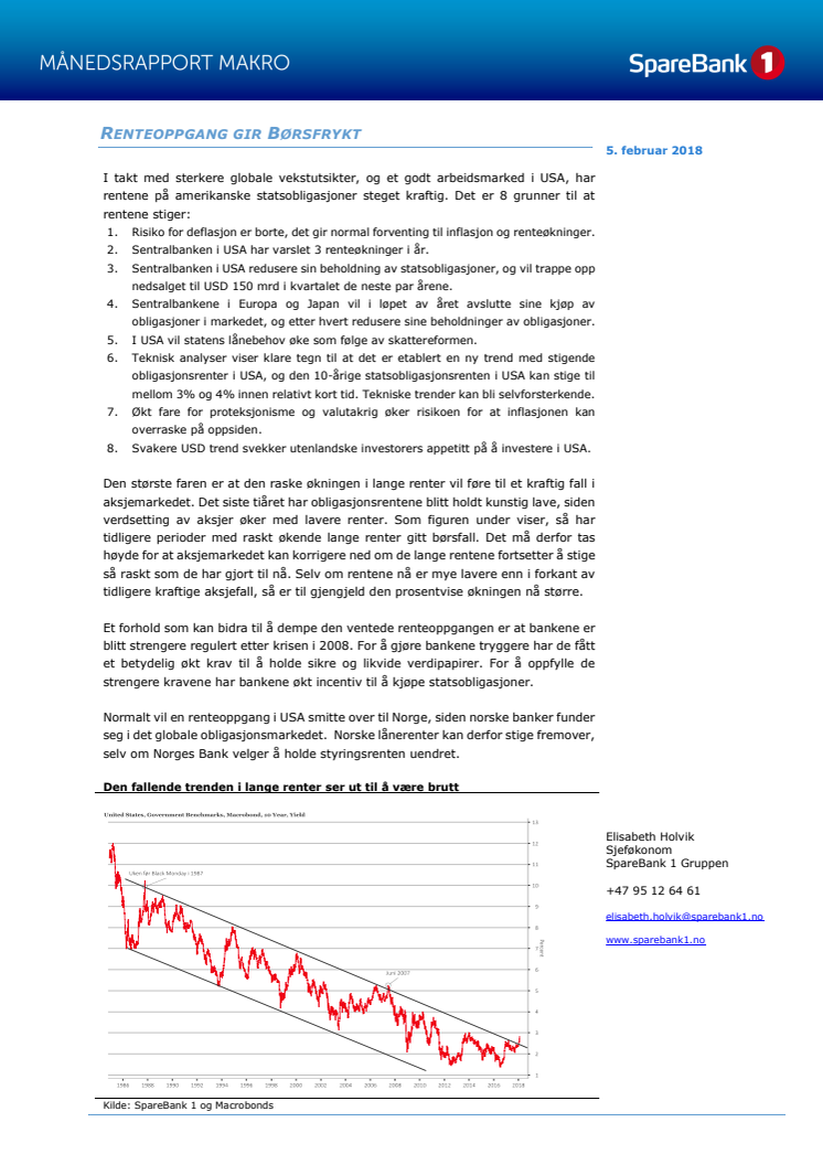 Makrorapport Februar 2018 - Renteoppgangen kommer