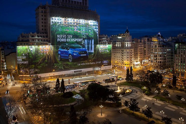 Ford EcoSport Billboard i Madrid