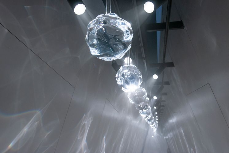 Caustic Spheres - Raytrace by Benjamin Hubert of LAYER for Dekton. Image Credit - David Zanardi