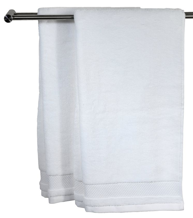 Badehåndkle NORA 70x140 hvit (169,- DKK)