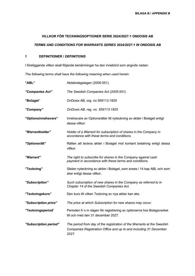 Bilaga B - Fullständiga villkor för teckningsoptioner av serie 2024_2027_1.pdf