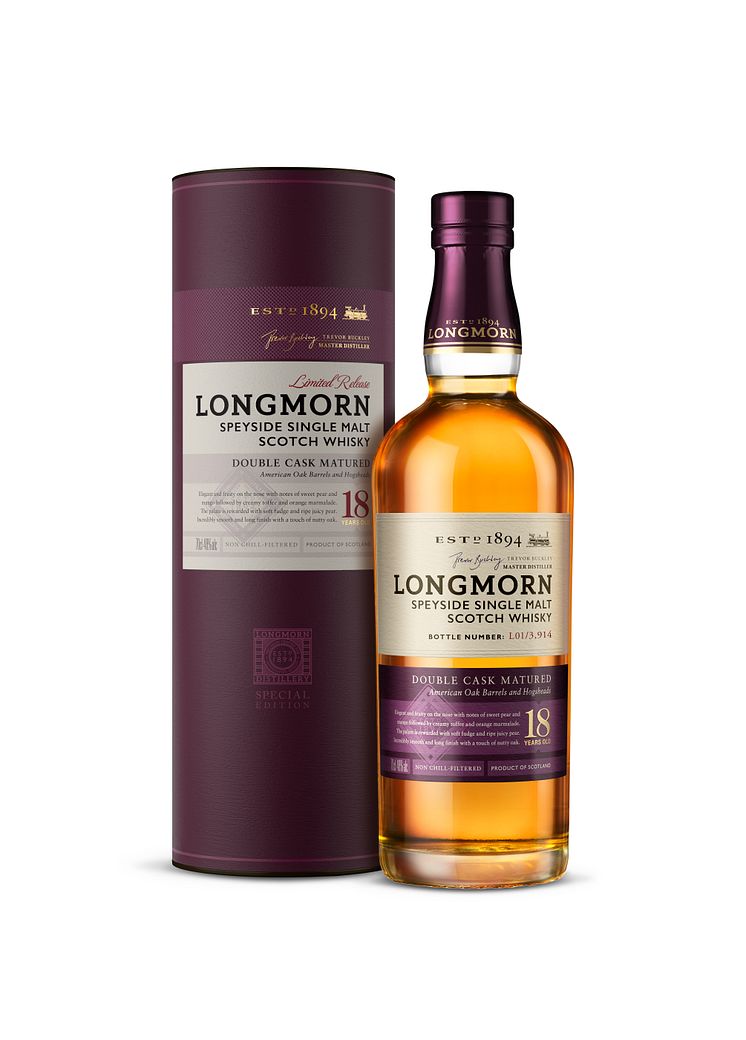 Longmorn 18YO Single Malt - Bottle & Box