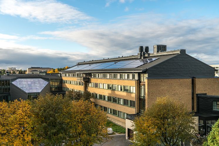 Solceller Naturvetarhuset, Umeå universitet