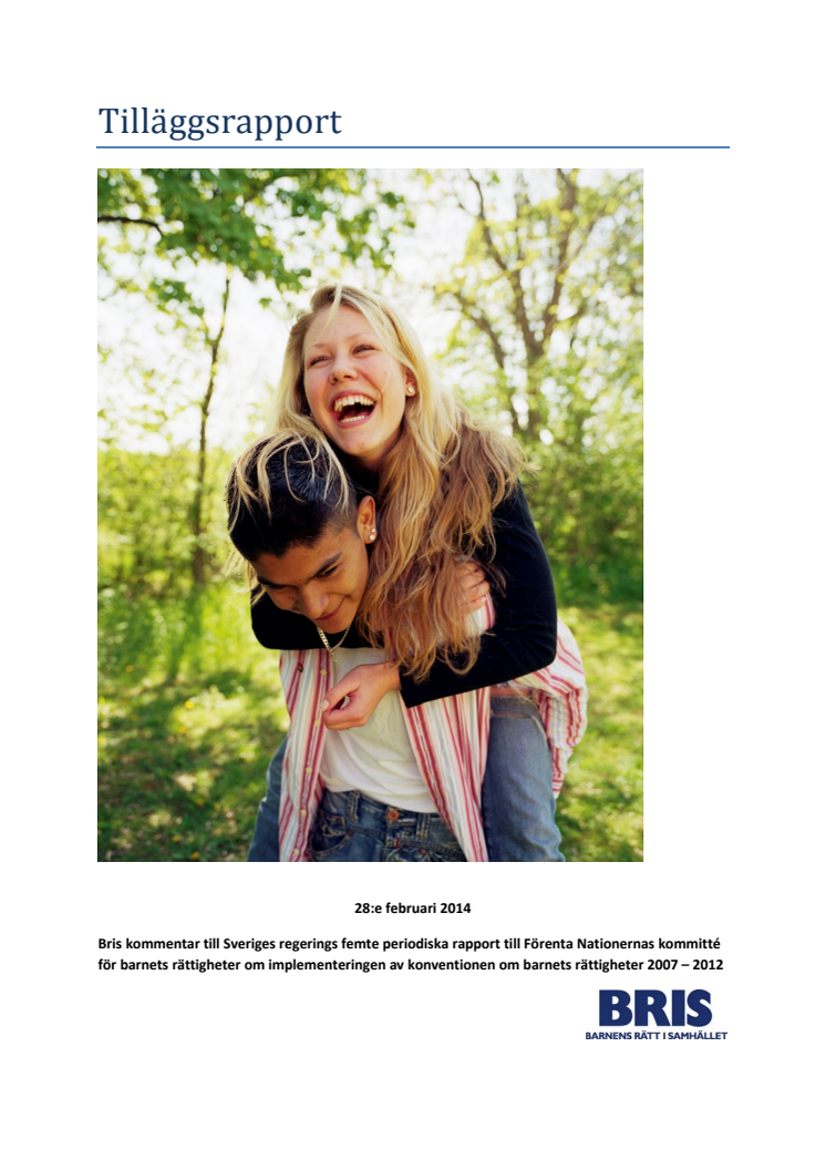Bris tilläggsrapport