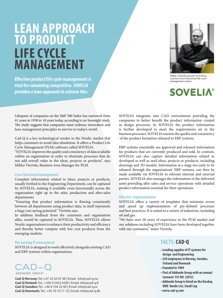 Lean Approach to Product Lifecycle Management