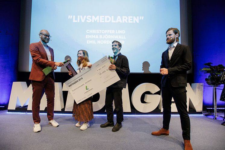 Daniel Emilson, Livsmedelsföretagen, Emma Björnwall, Berghs, Emil Nordlinder, Berghs, Jimmy Sandell, Livsmedelsföretagen