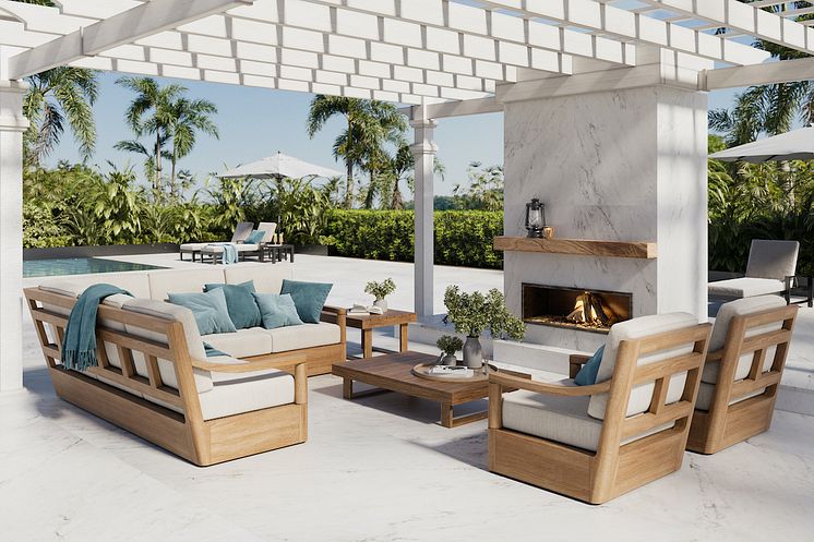 Dekton SilverKoast_Marina_Outdoor_Fireplace_and_Flooring