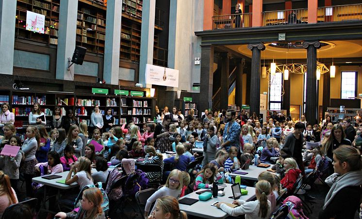 Fra GirlTechFest på Hovedbiblioteket 