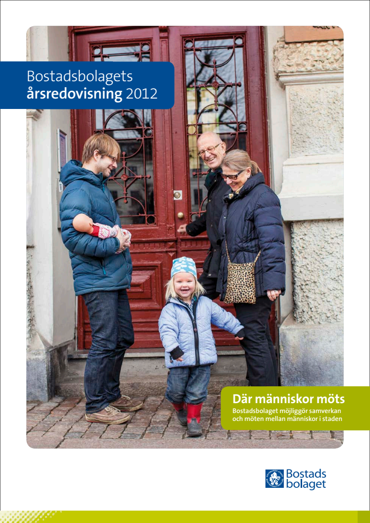 Bostadsbolagets årsredovisning med hållbarhetsredovisning 2012