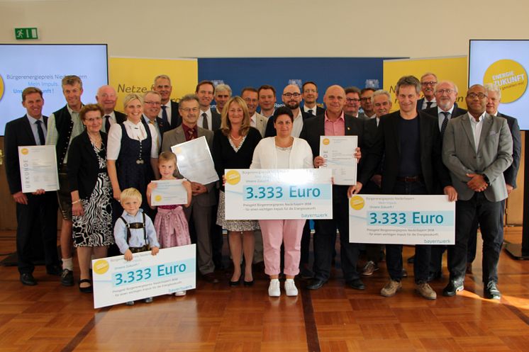Preisträger Bürgerenergiepreis Niederbayern 2018