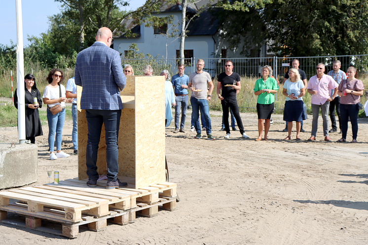 Første spadestik, sundhedshuset, Støvring Ådale04