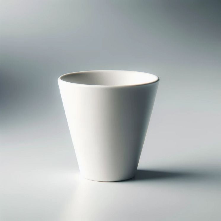 Kaffekopp utan öra