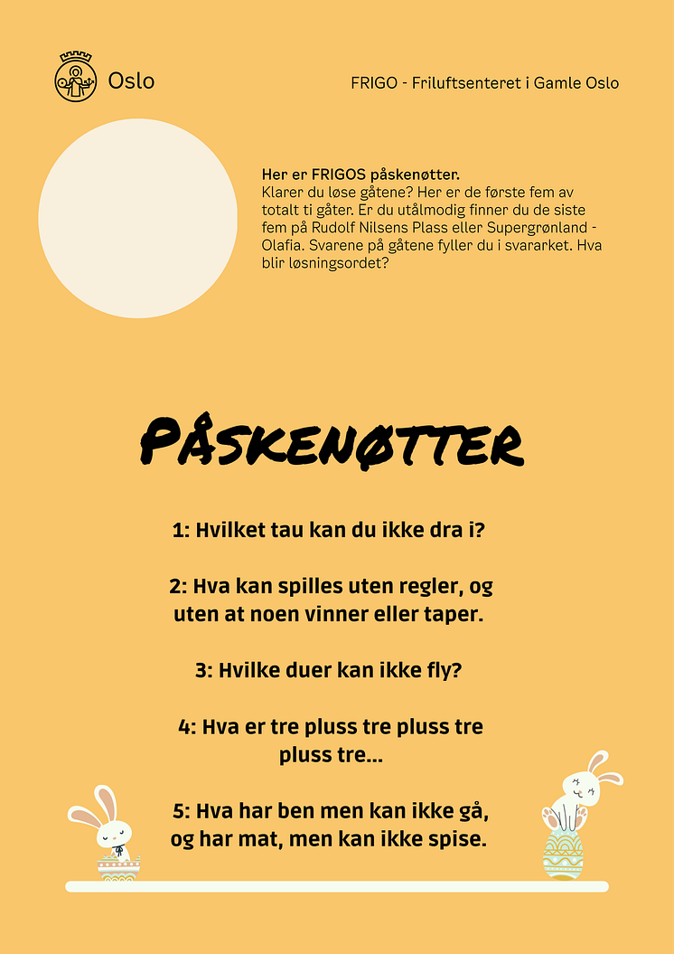 Paskenotter del 1