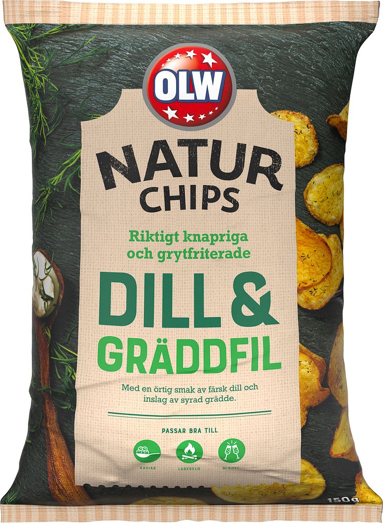 OLW Naturchips Dill &  Gräddfil
