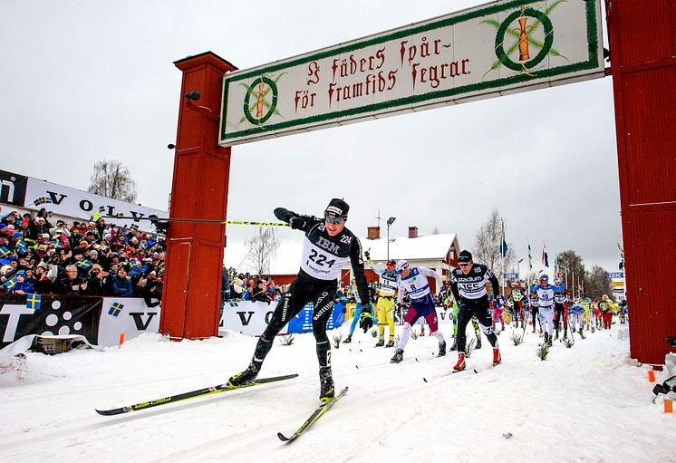 Dario Cologna, Schweiz, blev femma i Vasaloppet 2016. 