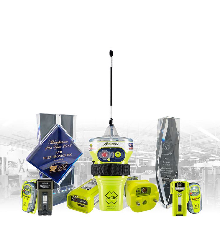 Hi-res image - ACR Electronics' award-winning safety product line