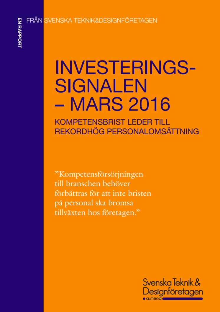 Investeringssignalen mars 2016 (kortversion)
