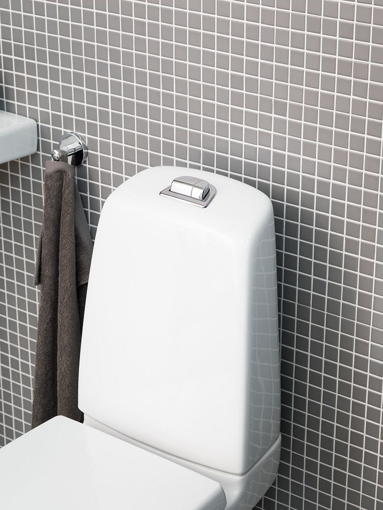 Nautic WC med förhöjd spolknapp - ergonomisk och godkänd av Reumatikerförbundet