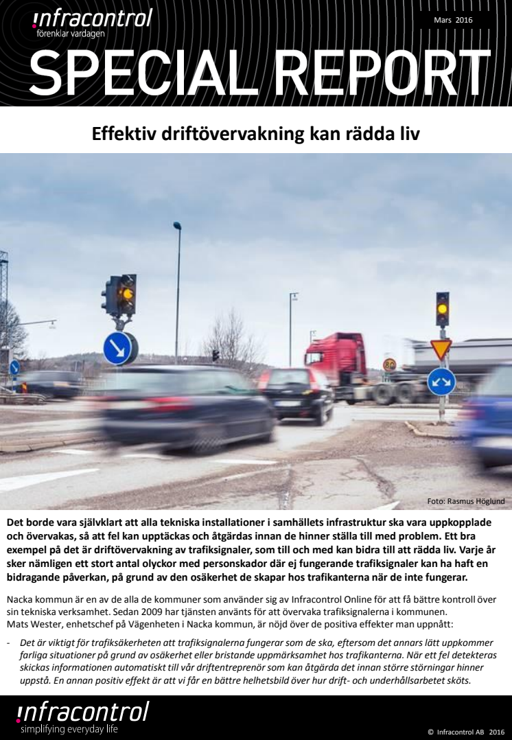 Effektiv driftövervakning kan rädda liv