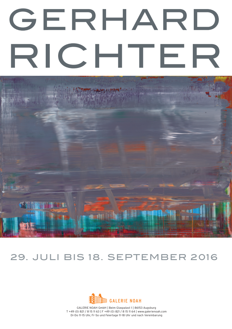 Plakat zu Gerhard Richter