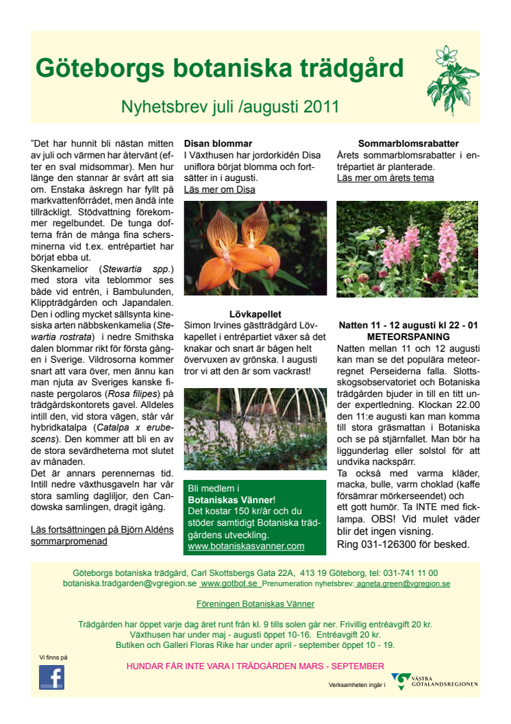 Botaniskas nyhetsbrev