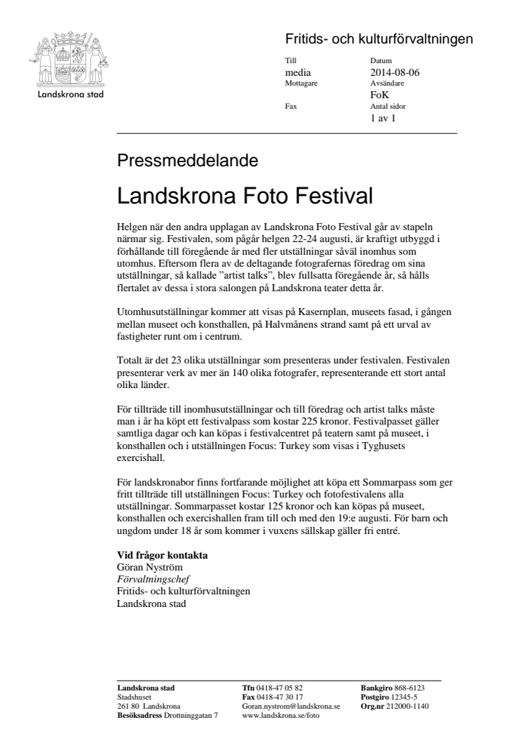 Landskrona Foto Festival