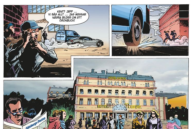 Seriesida från äventyr med Fantomen i Göteborg 2025.