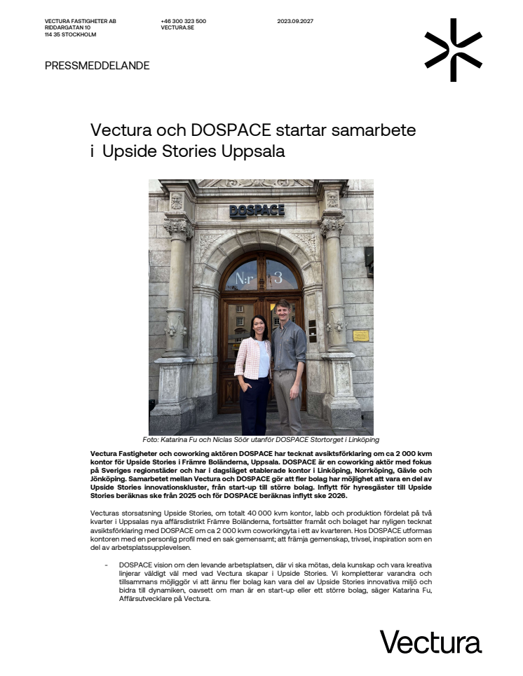 Final_Pressmeddelande_Vectura i samarbete med DOSPACE 230927.pdf