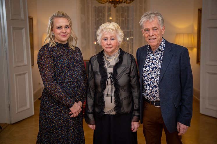 Vardagshjältar. Från vänster: Elin Gustavsson (Bollebygd), Ingegerd Sjögren (Tranemo) och Tore Hagman (Vårgårda).